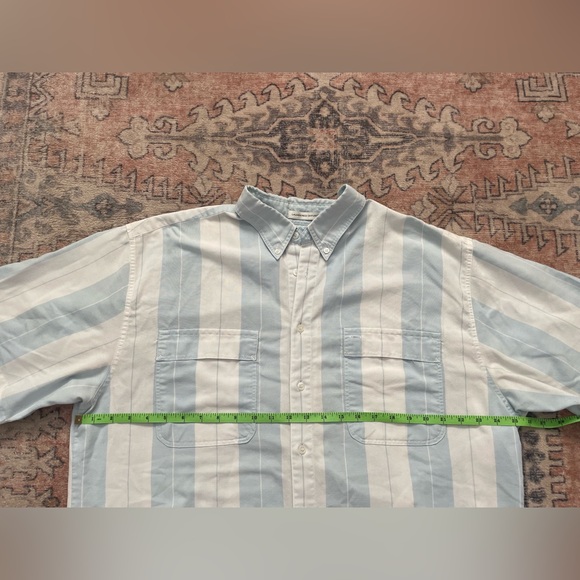 Levi’s Vintage Blue & White Collared Short Sleeve Casual Button Down Men’s XL - Picture 6 of 6